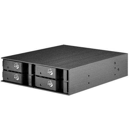 Silverstone Silver Stone Technologies FS204B 1 x 5.25 in. Device Bay to 4 x 2.5 in. SAS & SATA 6.0 Gbits Hot Swap HDD FS204B